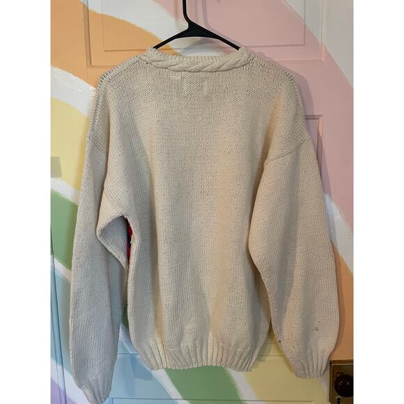 Vintage Capri Isle Knits Sailboat Sweater Ramie Cotton Nautical Medium - Picture 9 of 9